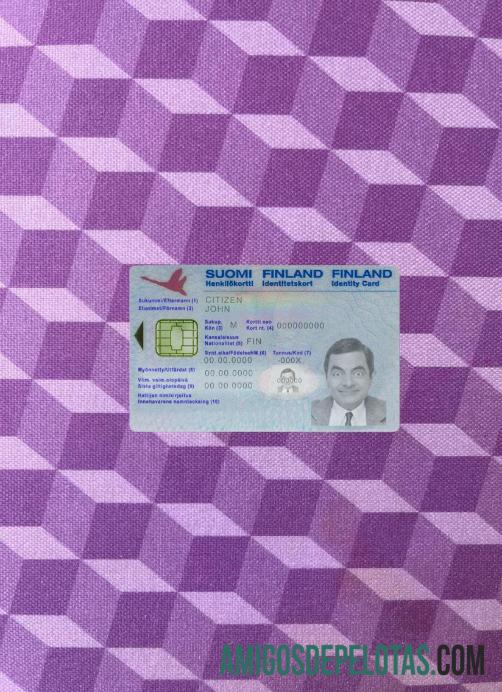 Finland ID Version 2 olhar de foto frente exemplo